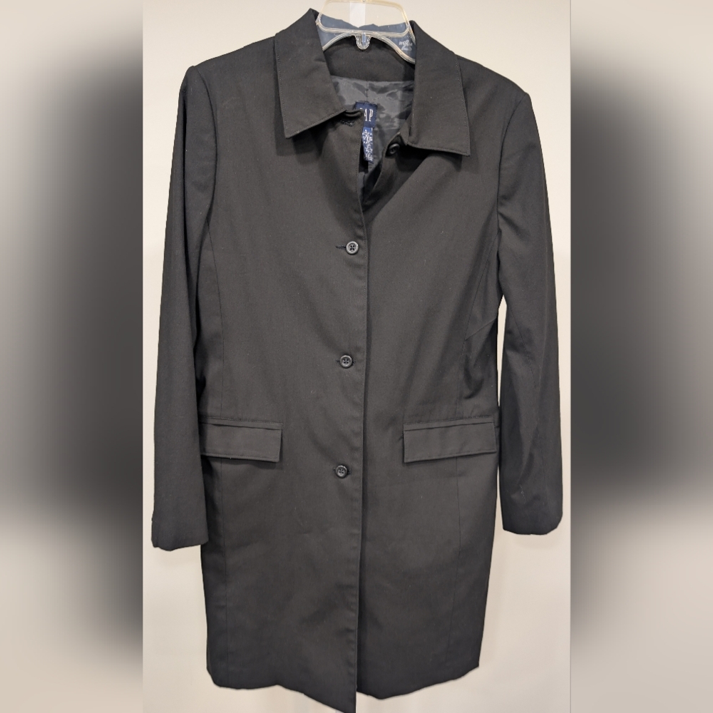 GAP Women's Black Single-Breasted Jacket